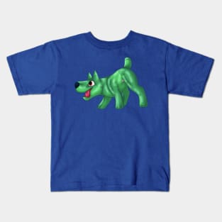 Barkbark: Dark Green Kids T-Shirt